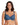 Model wears Alice Underwire Bra in BLUE WING TEAL. On body front view