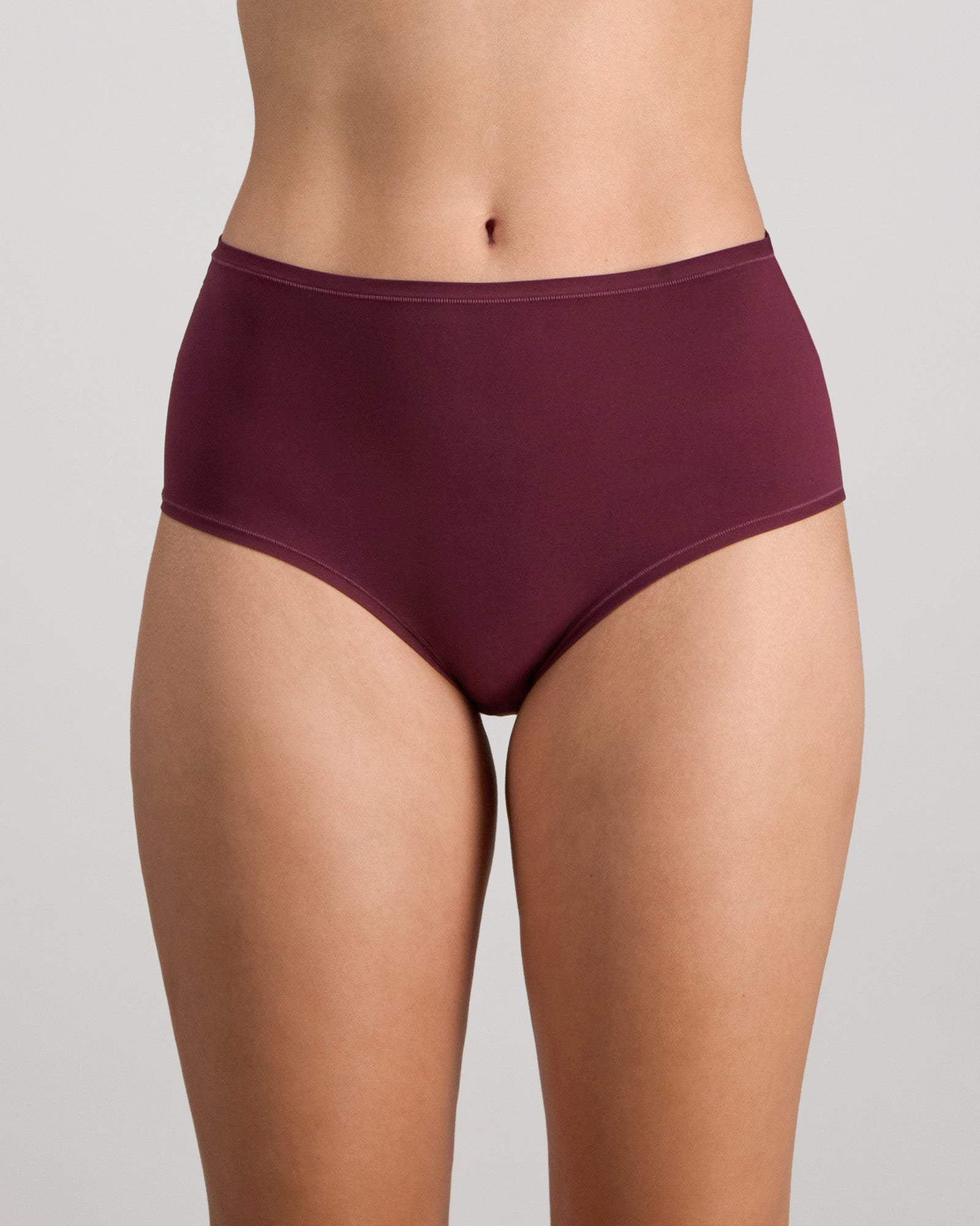 Model wears Extra-Ordinary Full Brief in FIG. On body front view