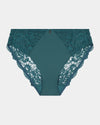 Laurel High Cut Brief in MEDITERRANEA. Flat lay front view