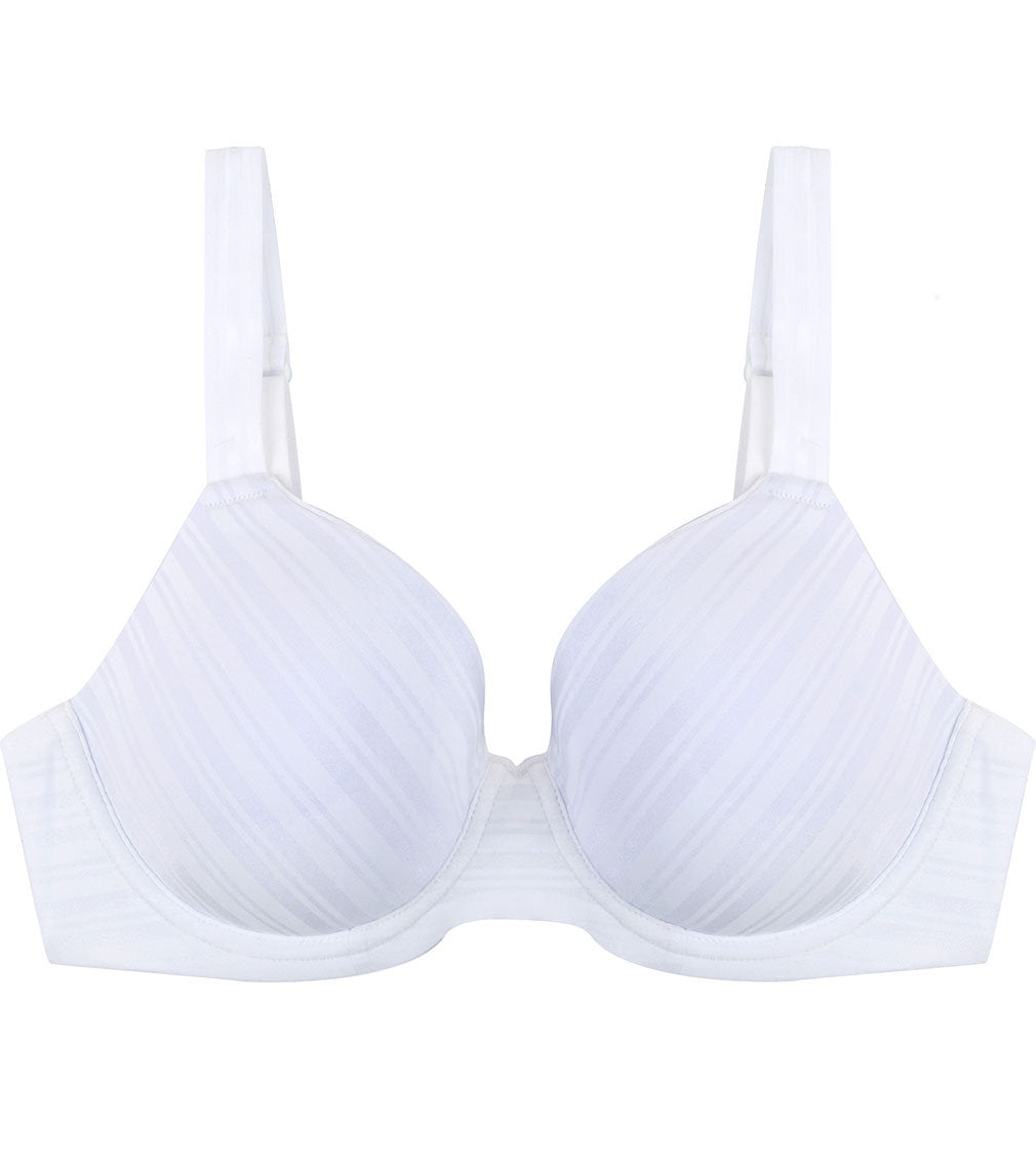 Rita Contour Bra in WHITE. Flat lay front view