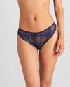 Model wears Arabella Bikini in PEACOAT. On body front view