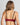 Model wears Tiara Underwire Bra in BIKING RED/BLACK. On body back view