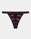 Palmer Thong in PLUM PERFECT. Flat lay front view