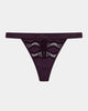 Palmer Thong in PLUM PERFECT. Flat lay front view