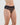 Model wears Lacey Brazilian in BLACK. On body side view