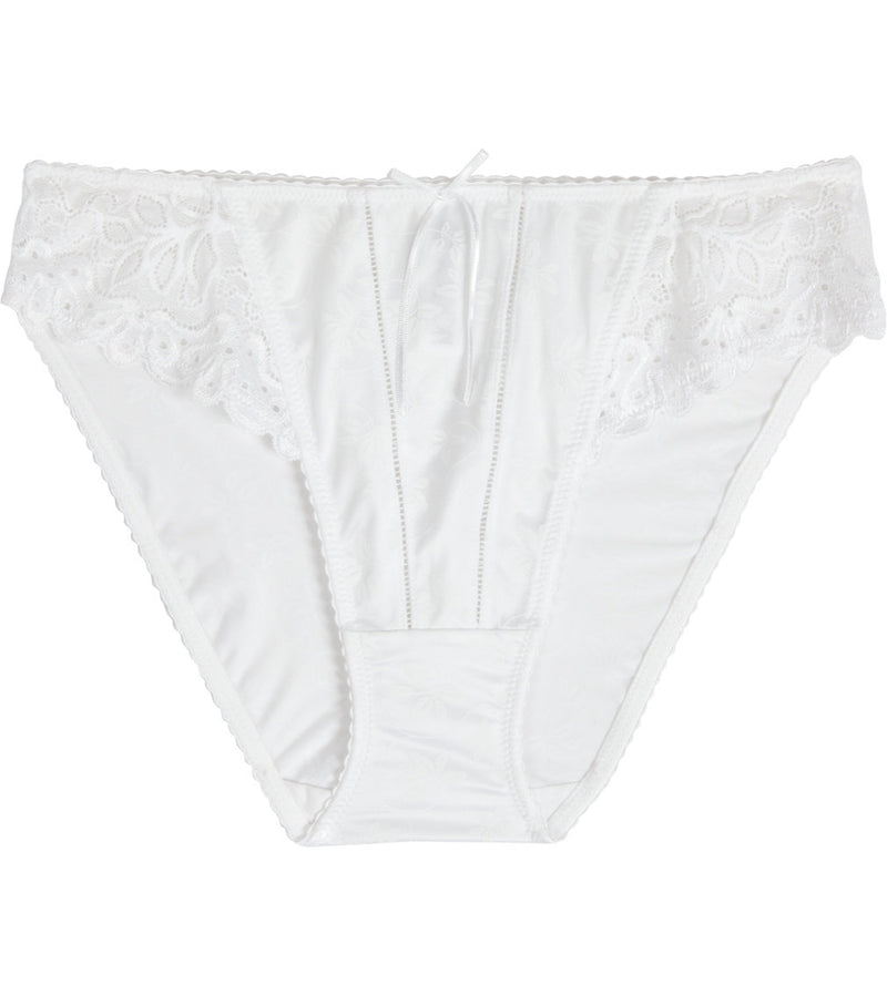 Yvette Bikini in WHITE. Flat lay front view