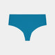 No Show Thong in OCEAN DEPTHS. Flat lay front view