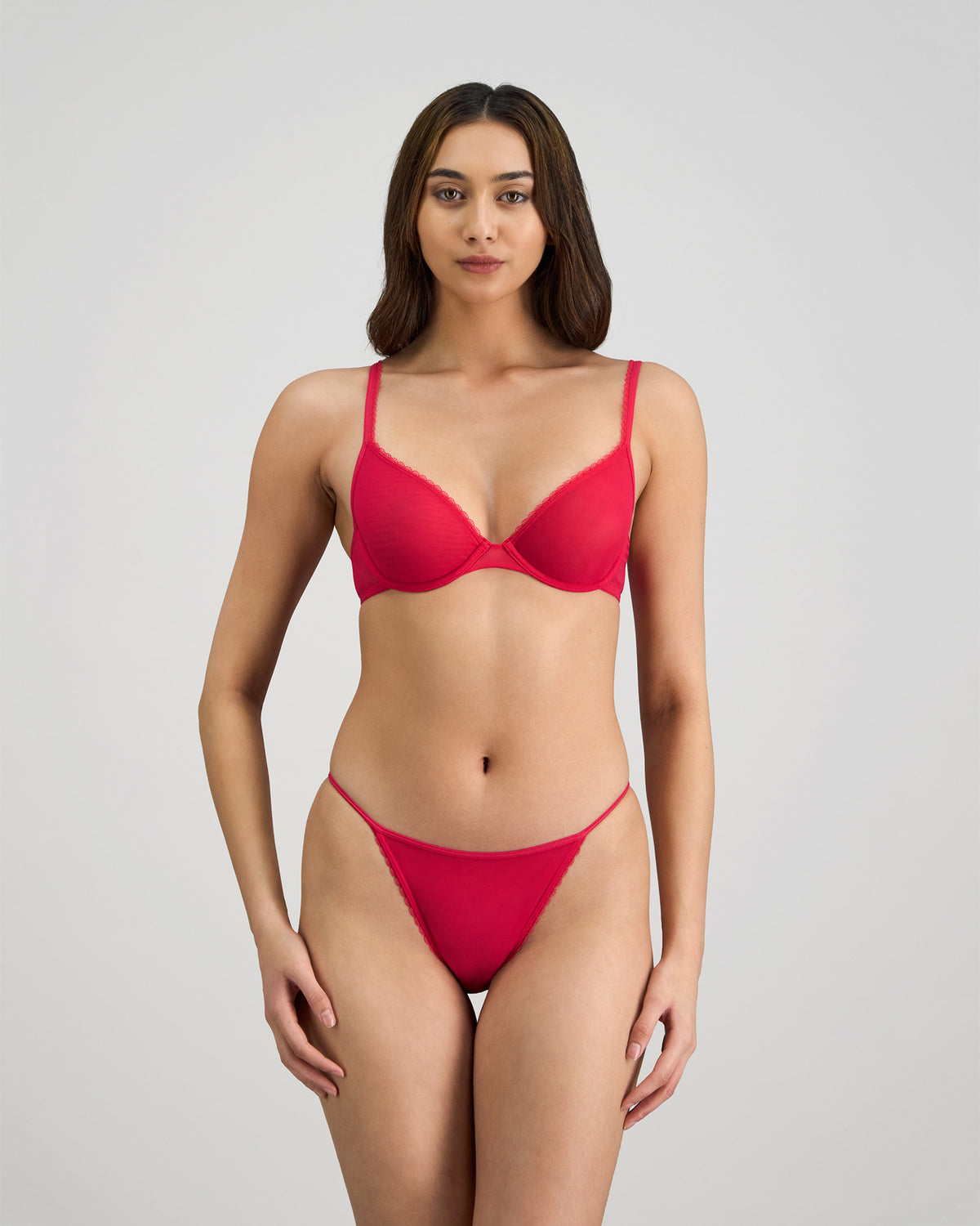 Skinlite Underwire Bra in JAZZY. Flat lay back view