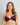 Model wears Sensuale Push Up Bra in RASPBERRY RADIANCE/BLACK. On body front view