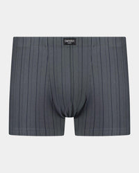 Cotton Stretch Mens Trunk in CHAR BLACK. Flat lay front view