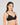 Model wears Bendon Body Lace Wire Free Bra in BLACK. On body side view