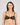Model wears Scarlet Lover Underwire Bra in BLACK. On body front view