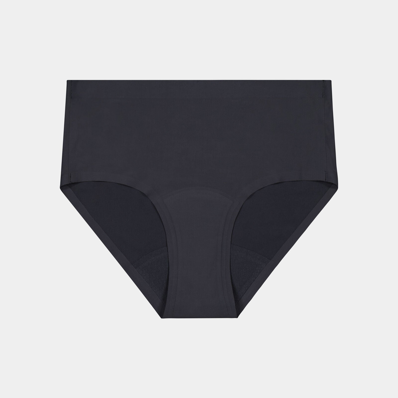 Flo Light Midi in BLACK. Flat lay front view