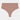 No Show Thong in MOCHA. Flat lay front view