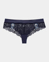 Zoe Thong in ECLIPSE BLUE/COPEN BLUE. Flat lay front view