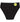 Freedom High Cut Brief in BLACK. Flat lay front view