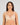 Model wears Laurel Underwire Bra in LATTE. On body front view