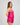 Model wears Eva Jean Camisole in FANTASY FUCHSIA. On body side view