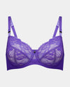Billie Underwire Bra in TILLANDSIA. Flat lay front view
