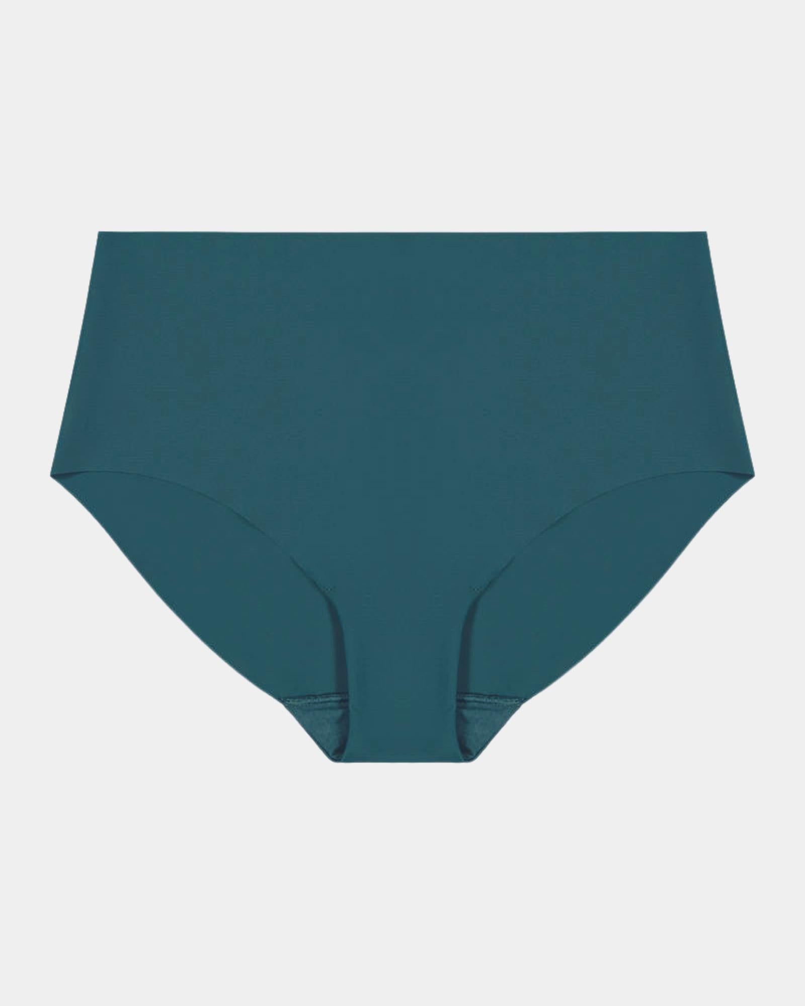 No Show Full Brief in MOROCCAN BLUE. Flat lay front view