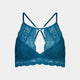 Mena Bralette in OCEAN DEPTHS. Flat lay front view