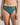 Model wears Laurel High Cut Brief in MEDITERRANEA. On body front view