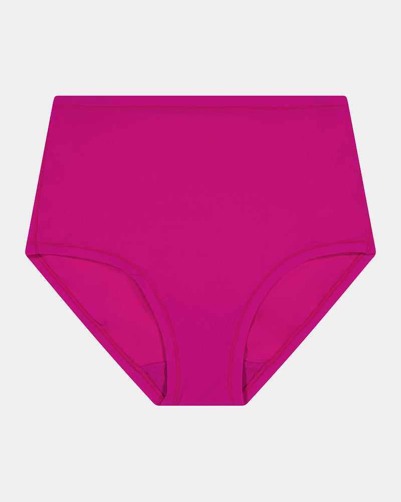 Extra-Ordinary Full Brief in FANTASY FUCHSIA. Flat lay front view