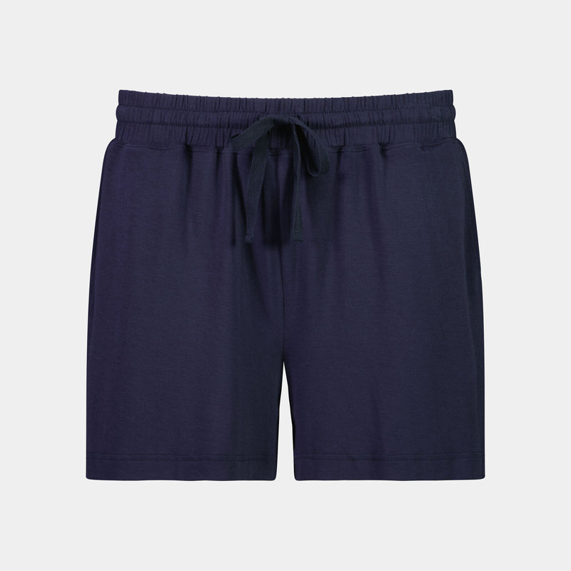 Sleep-Talk Short in NIGHT SKY. Flat lay front view