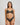 Lost Paradise Push Up Bra in BLACK PRINT. Feature shot