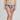 Model wears Violet Floral High Cut Brief in DARK PROTEA PRINT. On body front view