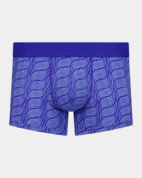 Retros Print Mens Trunk in MESMERISING PRINT. Flat lay front view