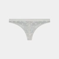 Always You Thong in WHITE. Flat lay front view