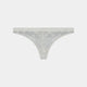 Always You Thong in WHITE. Flat lay front view