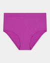 Seamless Soft Full Brief in RADIANT ORCHID. Flat lay front view