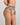 Model wears Everlasting Love Suspender in CAMEO ROSE / BLACK. On body side view