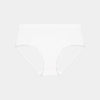 Seamless Full Brief in WHITE. Flat lay front view