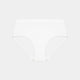 Seamless Full Brief in WHITE. Flat lay front view