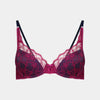Giuliana Contour Bra in RASPBERRY RADIANCE/PEACOAT. Flat lay front view