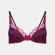 Giuliana Contour Bra in RASPBERRY RADIANCE/PEACOAT. Flat lay front view