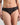 Model wears Juniper Bikini in BLACK. On body front view