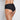 Model wears No Show Full Brief in BLACK. On body back view