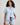 Model wears Whisper Weave Short Pj Set in SKYWAY. On body front view