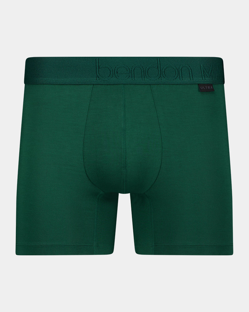 Bamboo Mens Trunk in RAIN FOREST. Flat lay front view