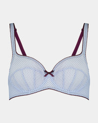 Harmony 2.0 Underwire Bra in SKYWAY/FIG. Flat lay front view