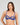 Model wears Wild Flower Underwire Bra in Surf The Web. On body back view