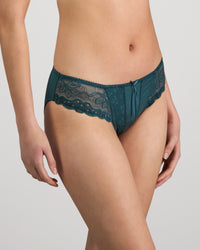 Model wears Yvette Bikini in MEDITERRANEA. On body side view