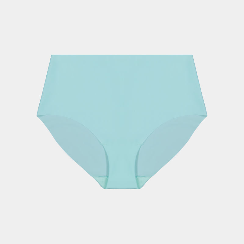 No Show Full Brief in BLUE LIGHT. Flat lay front view