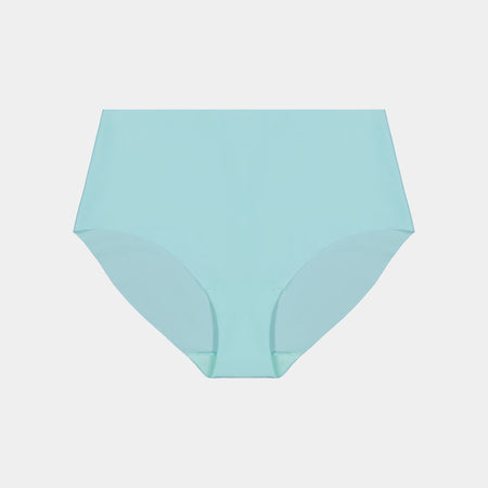 No Show Full Brief in BLUE LIGHT. Flat lay front view