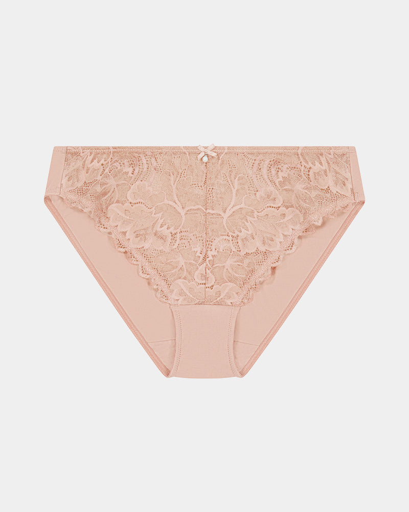 Embrace Bikini in LATTE. Flat lay front view