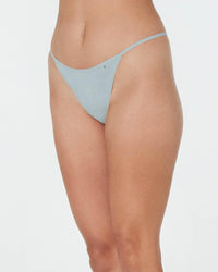 Model wears Clemence Thong in SLATE. On body side view